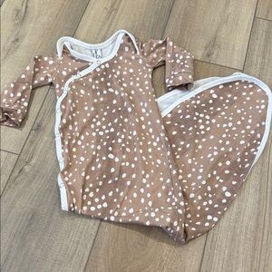 Brown and White Kids Pajamas